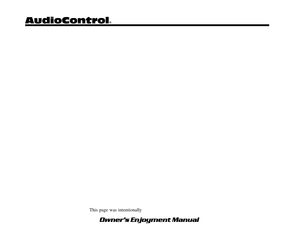 Audiocontrol | AudioControl DQS User Manual | Page 2 / 28