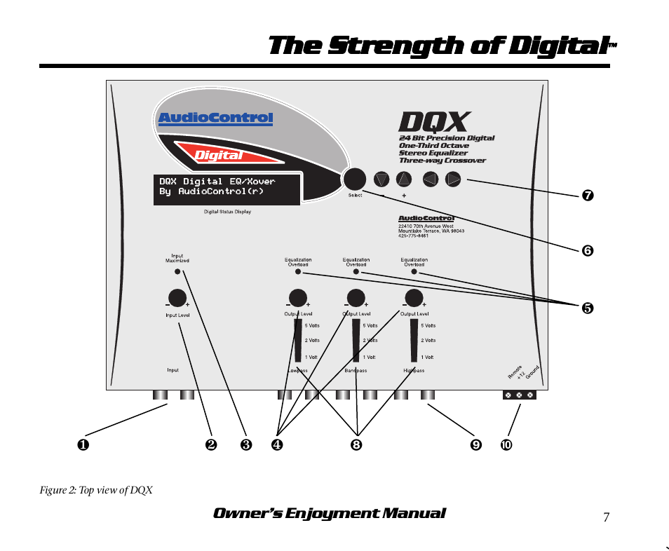 The s | AudioControl DQX User Manual | Page 11 / 28