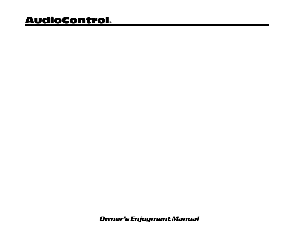 Audiocontrol | AudioControl DQX User Manual | Page 2 / 28