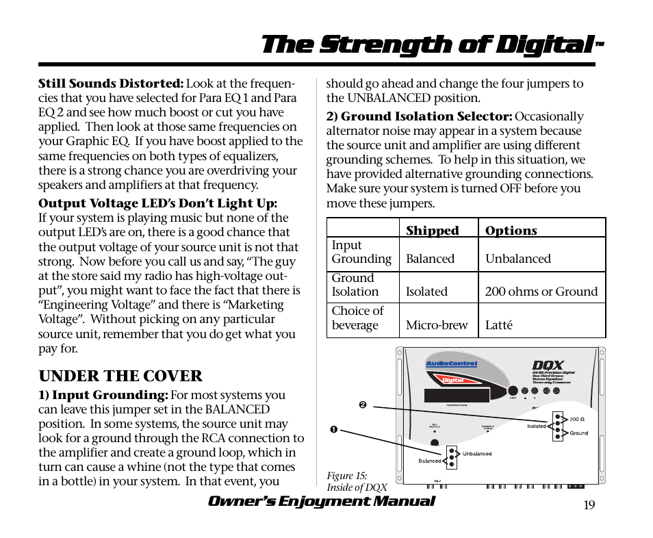 The s | AudioControl DQX User Manual | Page 23 / 28