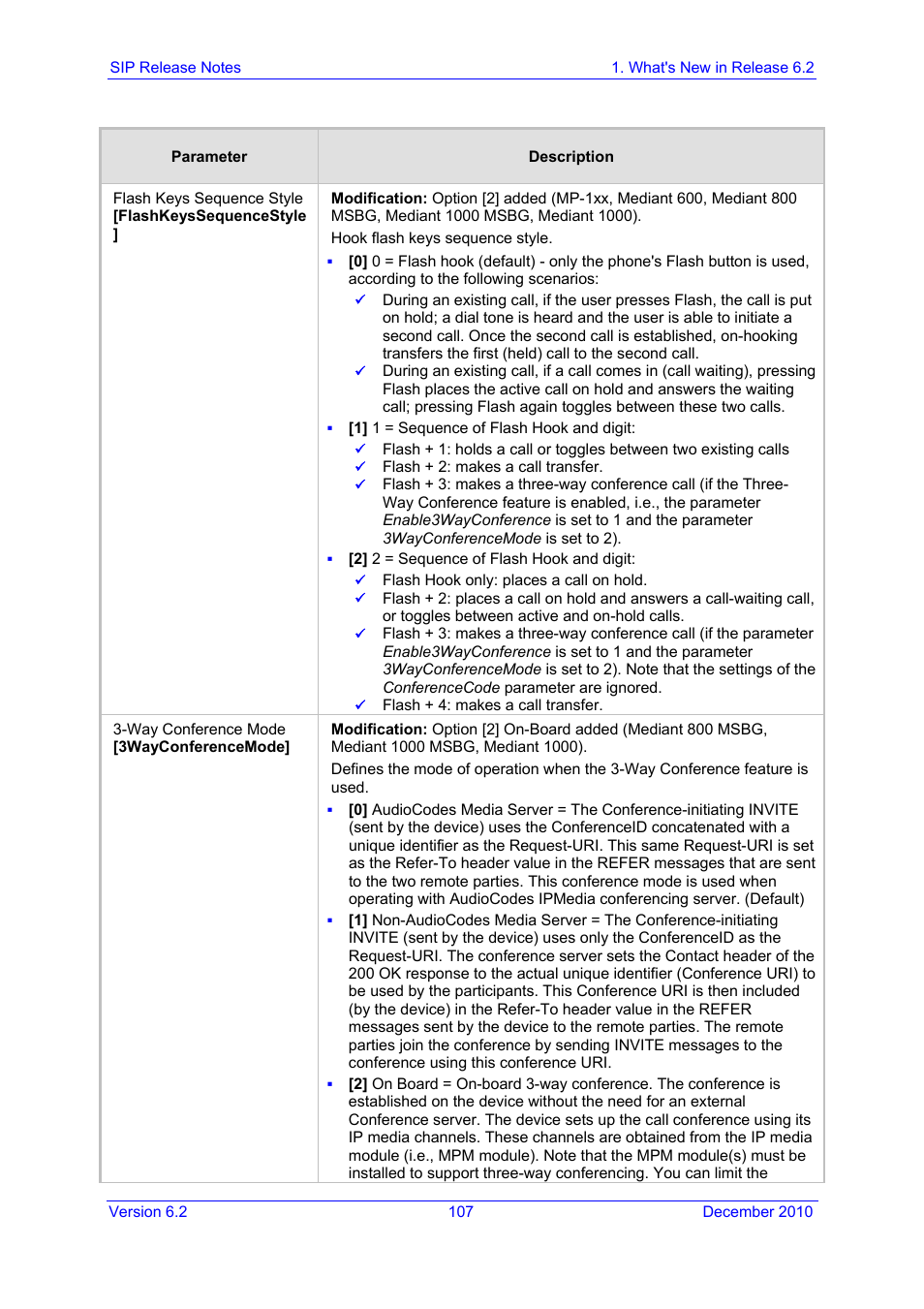 AudioCodes MEDIAPACK VERSION 6.2 User Manual | Page 107 / 178