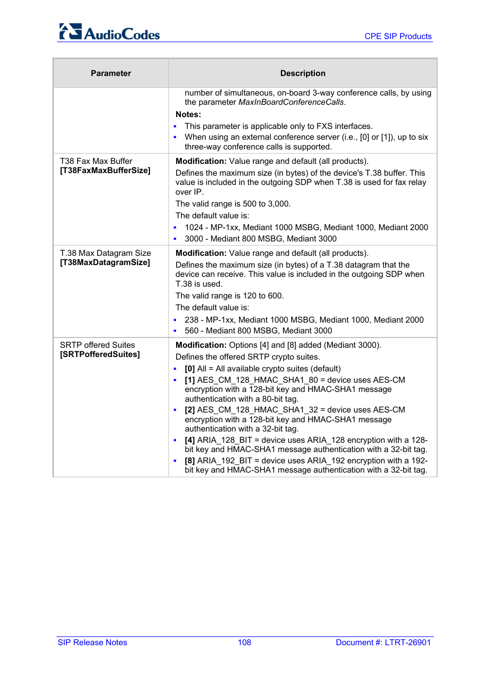 AudioCodes MEDIAPACK VERSION 6.2 User Manual | Page 108 / 178