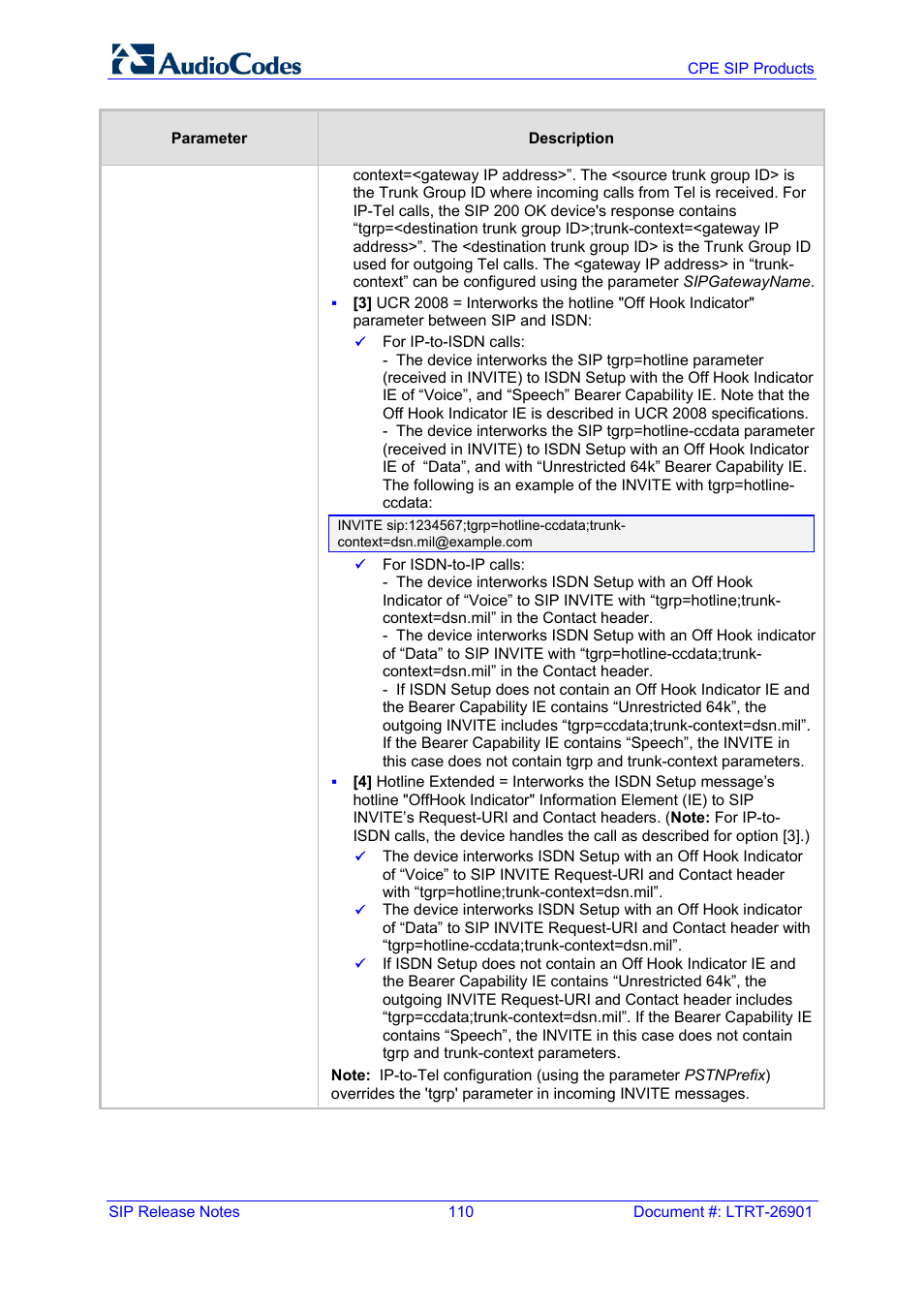 AudioCodes MEDIAPACK VERSION 6.2 User Manual | Page 110 / 178