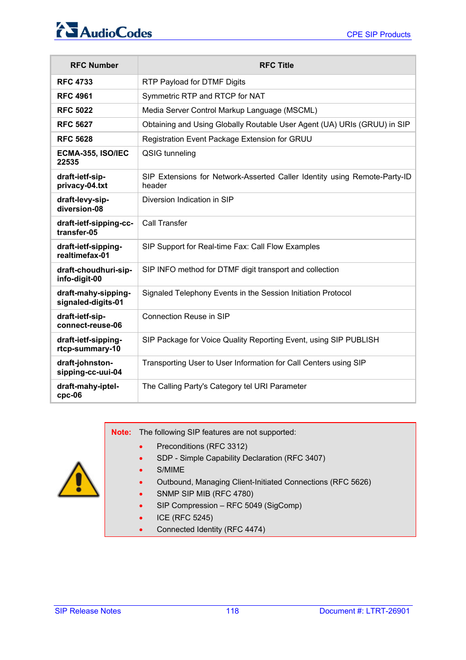 AudioCodes MEDIAPACK VERSION 6.2 User Manual | Page 118 / 178