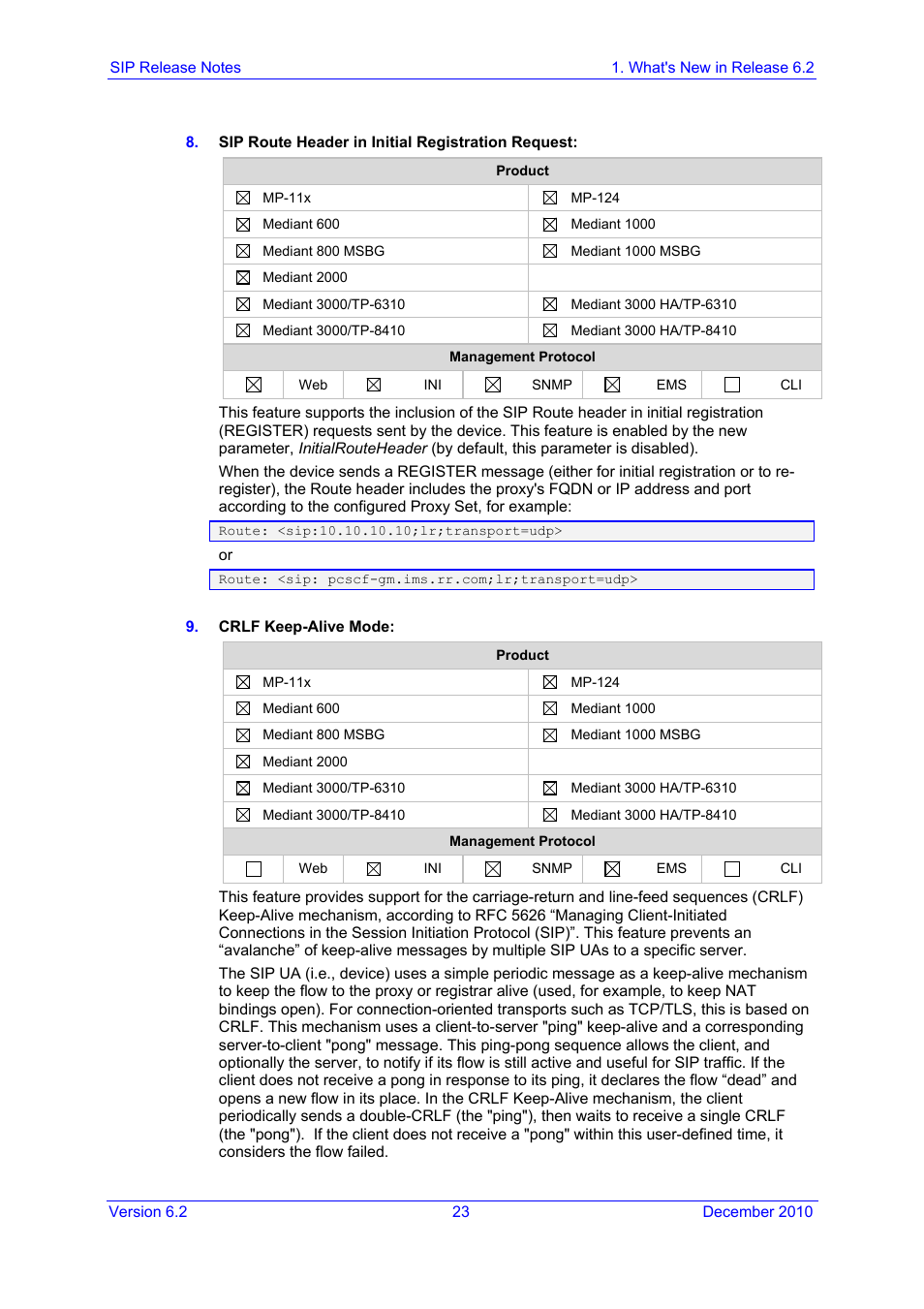 AudioCodes MEDIAPACK VERSION 6.2 User Manual | Page 23 / 178