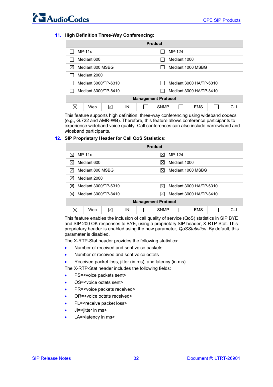 AudioCodes MEDIAPACK VERSION 6.2 User Manual | Page 32 / 178