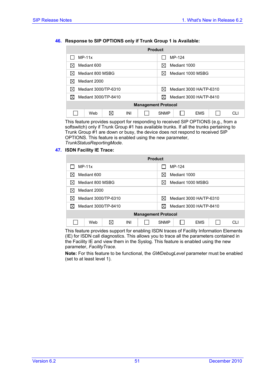 AudioCodes MEDIAPACK VERSION 6.2 User Manual | Page 51 / 178