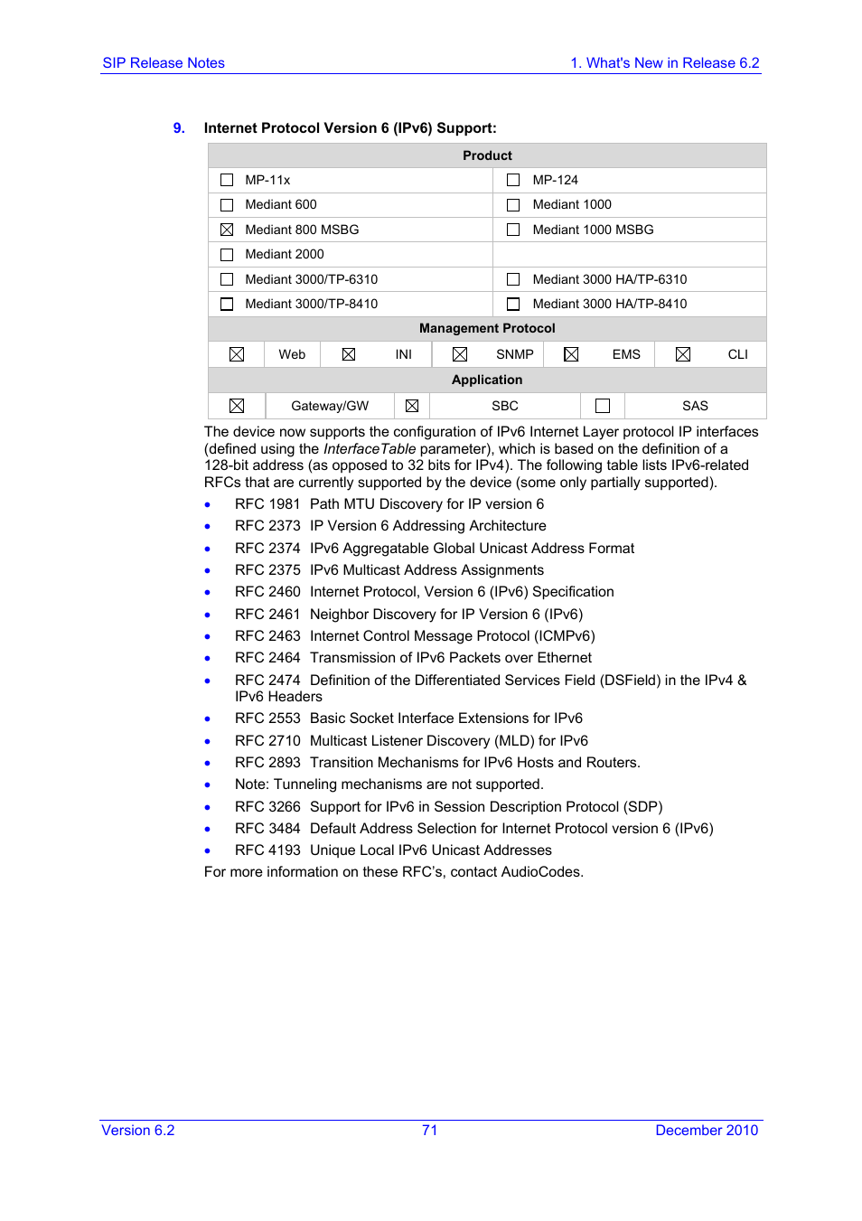 AudioCodes MEDIAPACK VERSION 6.2 User Manual | Page 71 / 178