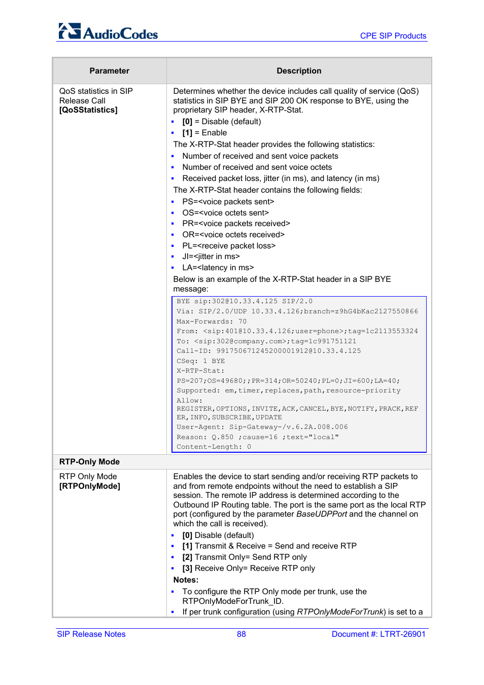 AudioCodes MEDIAPACK VERSION 6.2 User Manual | Page 88 / 178