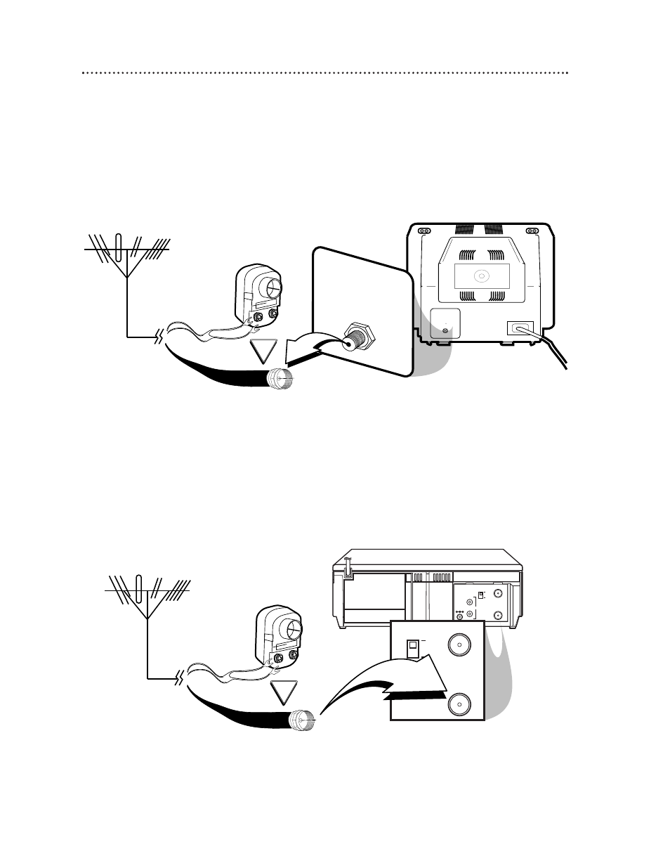 6 hookups without a cable box, Disconnect the antenna or cable from your tv | Philips VPA115AT99 User Manual | Page 6 / 24