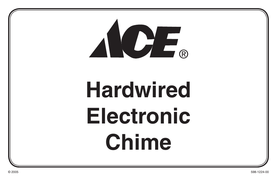 Ace Hardware Door User Manual | 8 pages