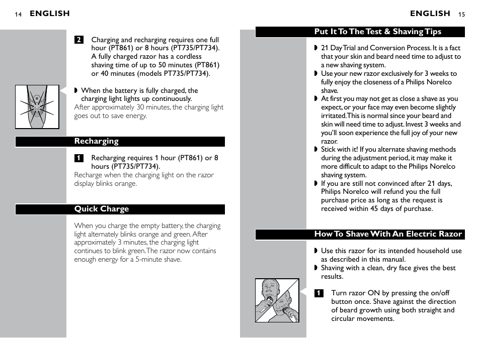 Philips PT734-41 User Manual | Page 8 / 14