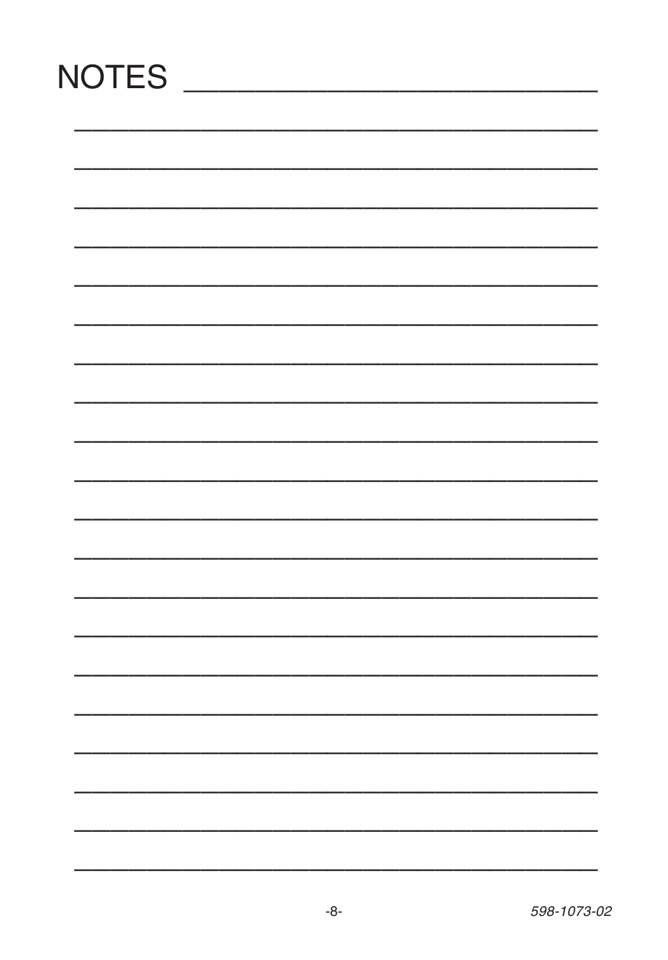 Ace Hardware 3003530 (AC-6168) User Manual | Page 8 / 8
