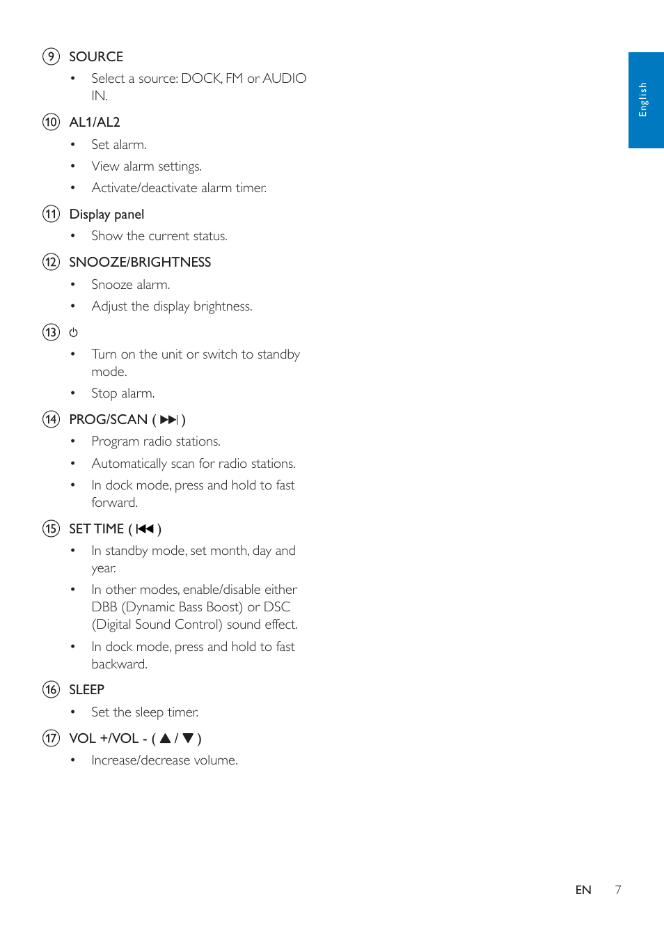 Philips AJ7050D-37 User Manual | Page 9 / 20