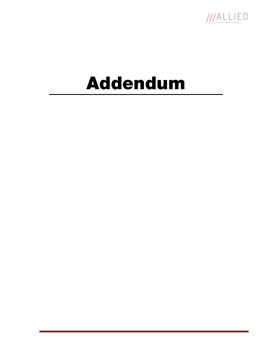 Addendum | Allied International GX1050C User Manual | Page 26 / 34