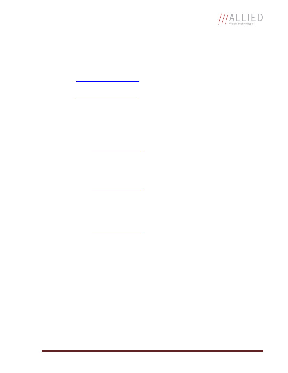 Contacting allied vision technologies | Allied International GX1050C User Manual | Page 4 / 34