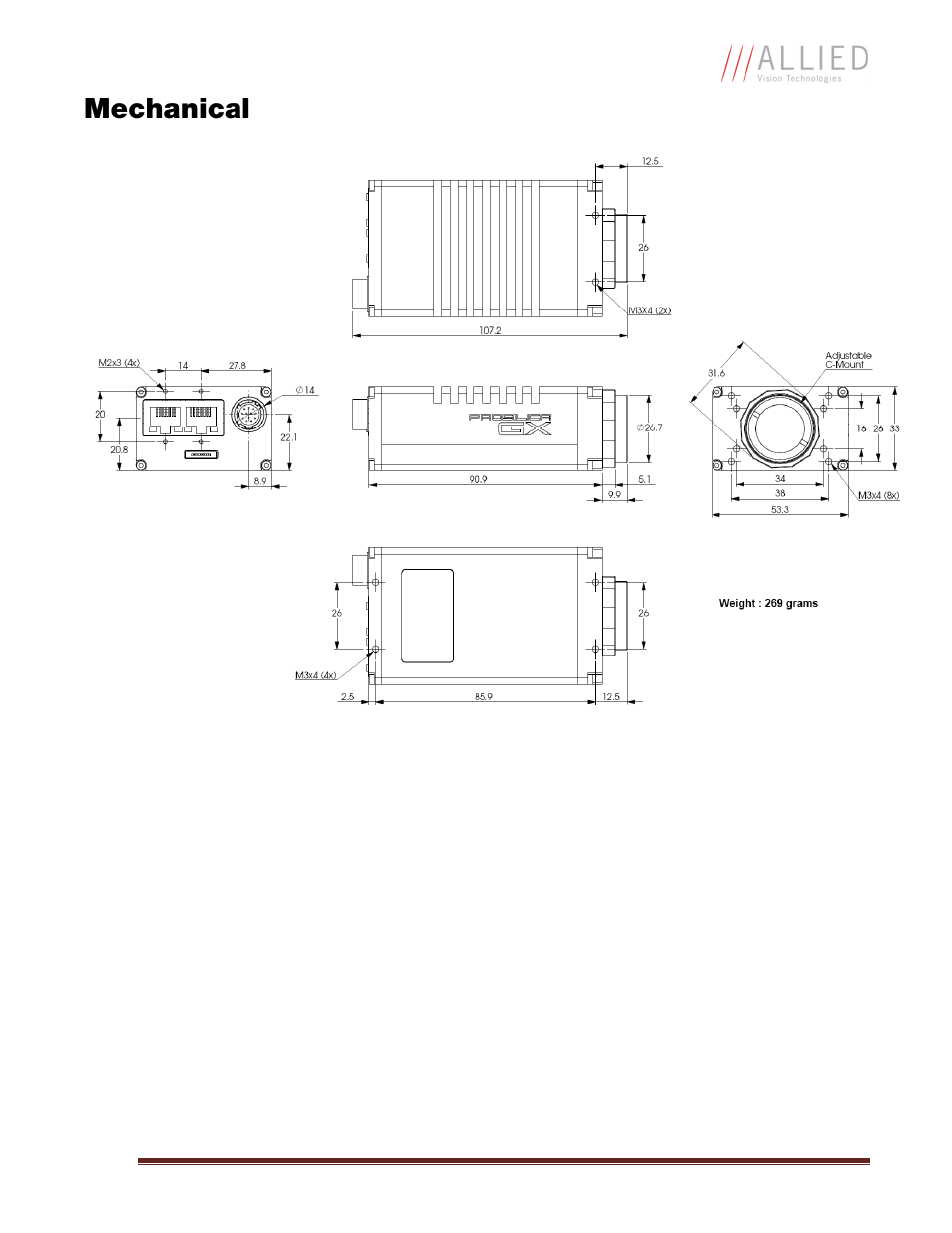 Mechanical | Allied International GX1050C User Manual | Page 9 / 34