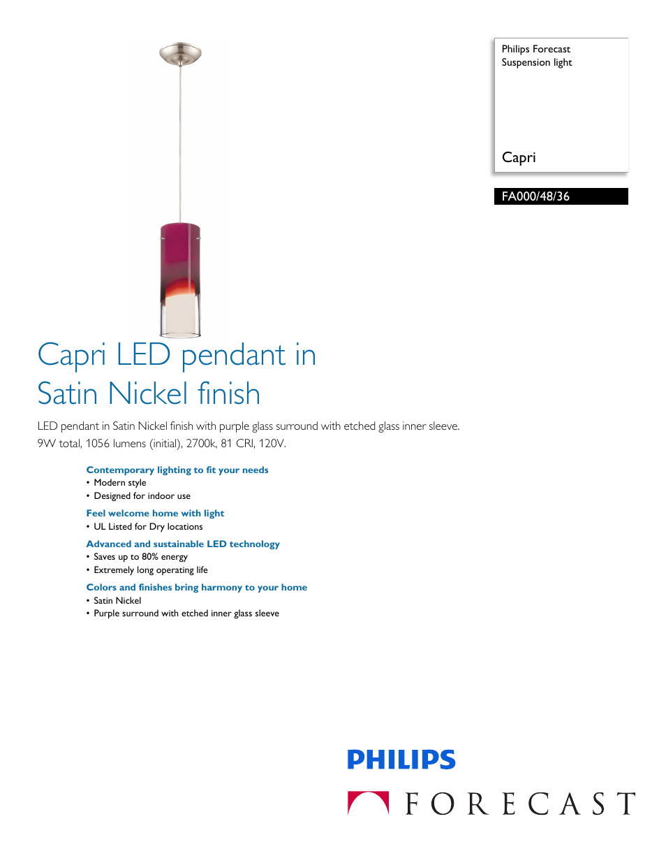 Philips FA0004836 User Manual | 2 pages