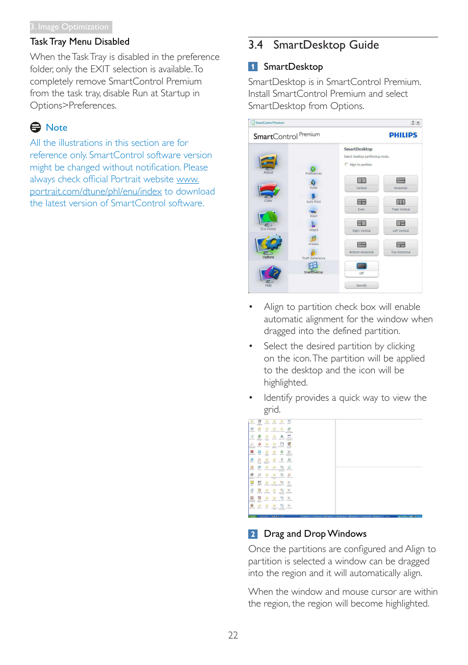 4 smartdesktop guide | Philips 298P4QJEB-00 User Manual | Page 24 / 53