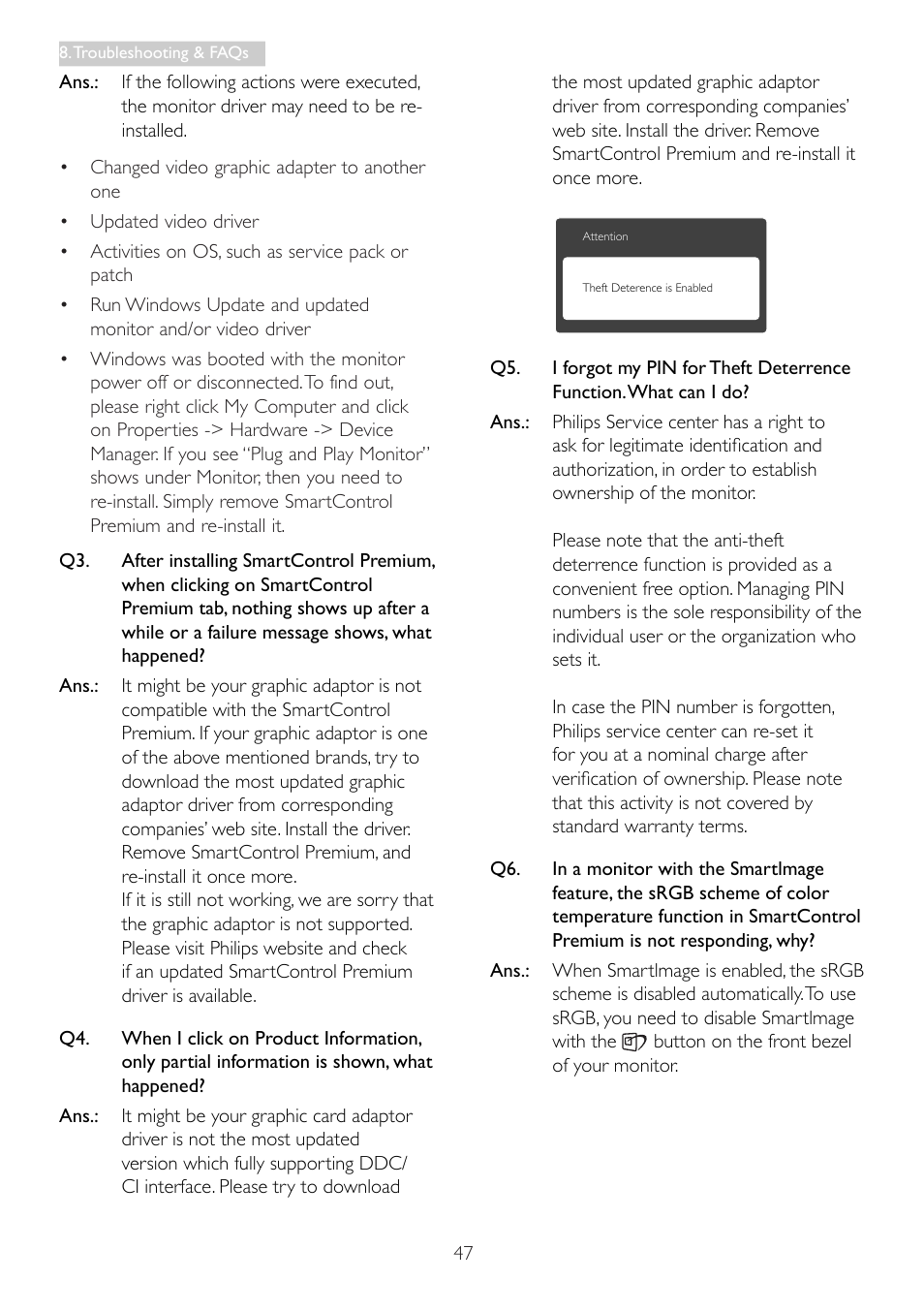 Philips 298P4QJEB-00 User Manual | Page 49 / 53