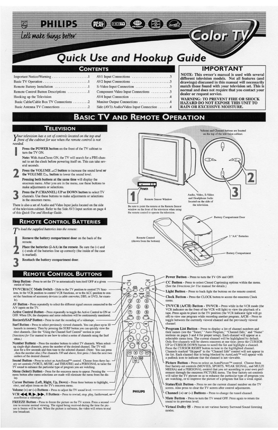 Philips 32PT830H User Manual | 4 pages