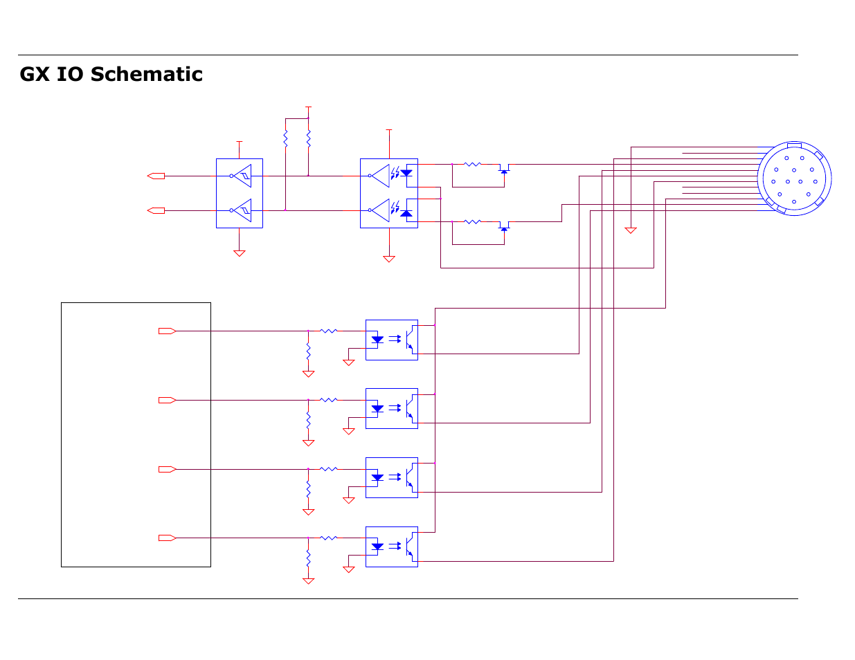 Gx io schematic, Gx1660 user manual, Allied vision technologies (canada) inc. 22 | 0057a-a | Allied International GX1660C User Manual | Page 24 / 41