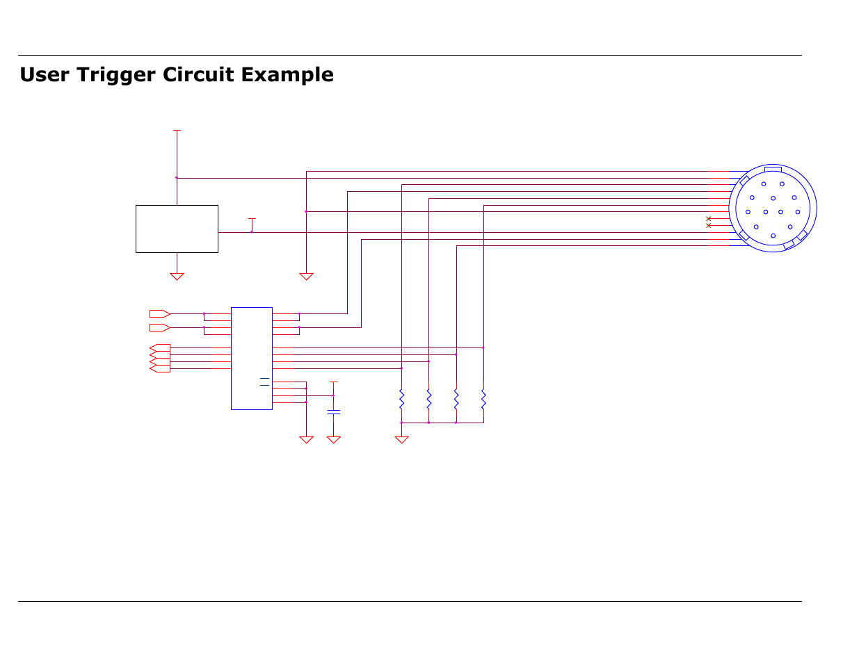 User trigger circuit example, Gx1660 user manual, Allied vision technologies (canada) inc. 23 | 0057a-a | Allied International GX1660C User Manual | Page 25 / 41