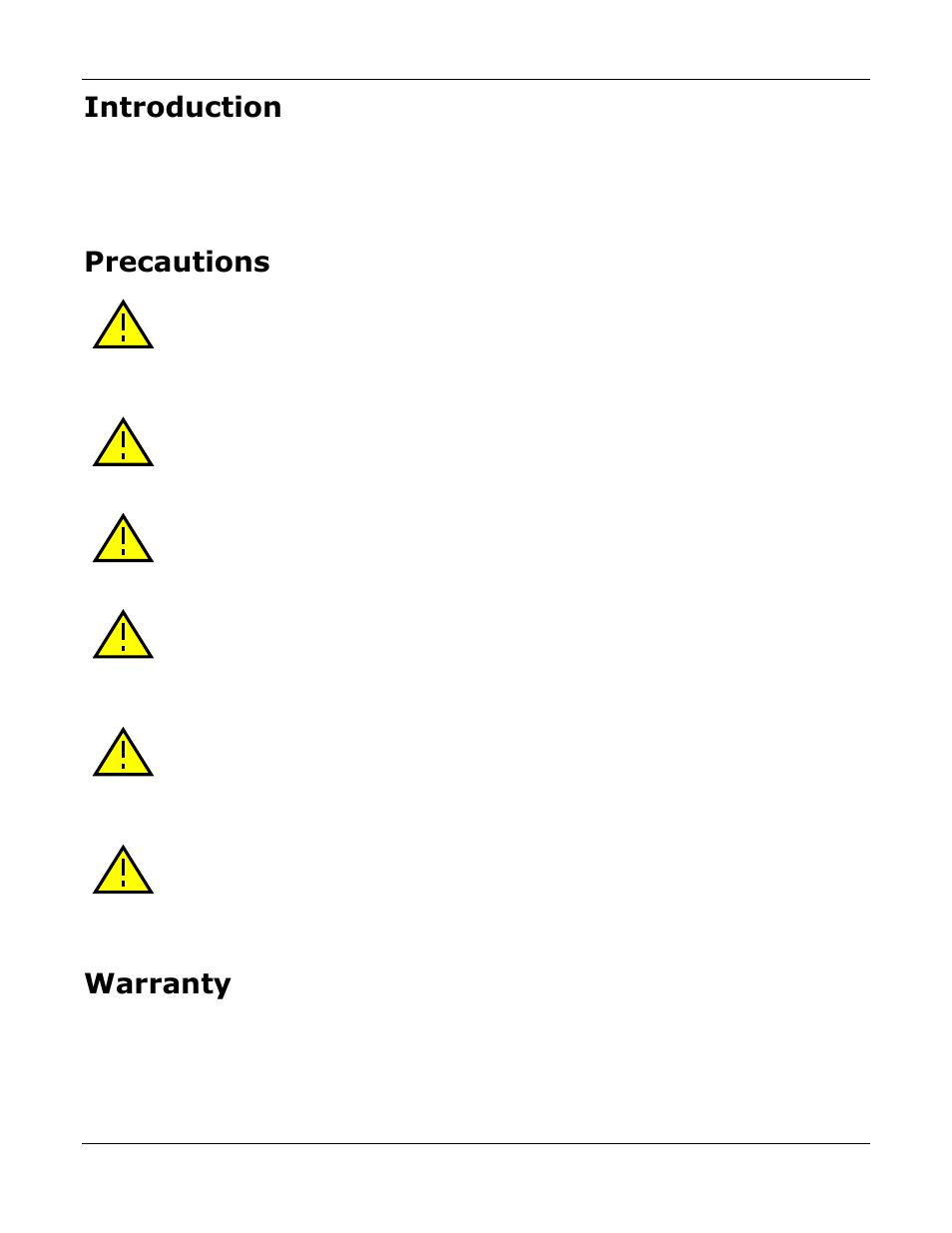 Introduction, Precautions, Warranty | Allied International GX1660C User Manual | Page 3 / 41