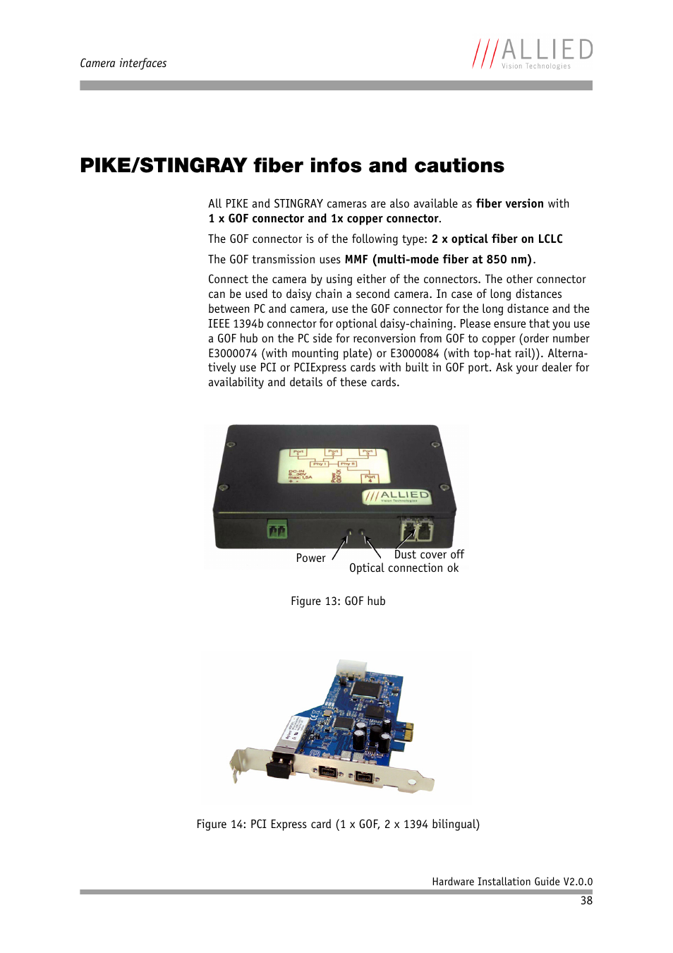 Pike/stingray fiber infos and cautions | Allied International Home Security System User Manual | Page 38 / 63
