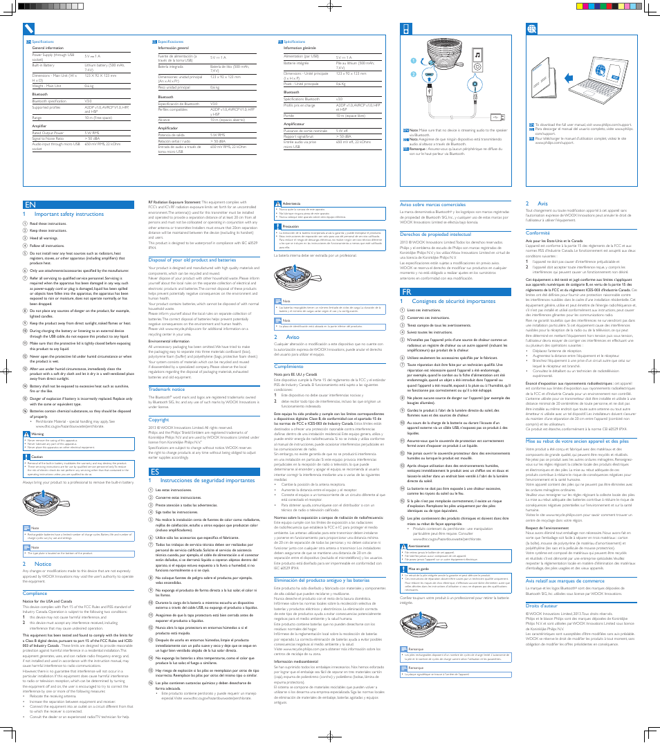 Philips SB2000A-37 User Manual | Page 2 / 2