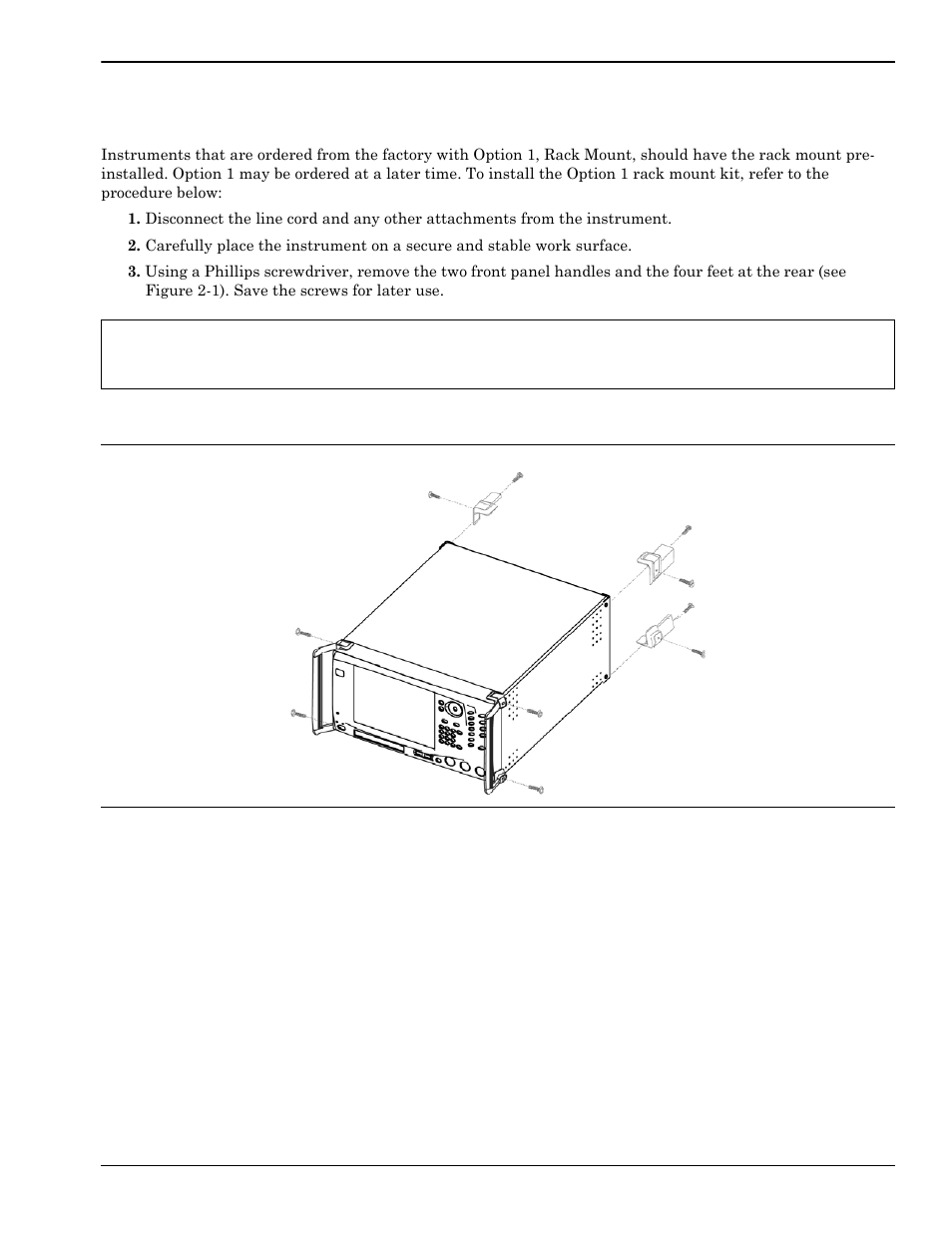 5 assembly (optional), Rack mount installation, Assembly (optional) -3 | Rack mount installation -3 | Anritsu Series MS278XB User Manual | Page 27 / 276