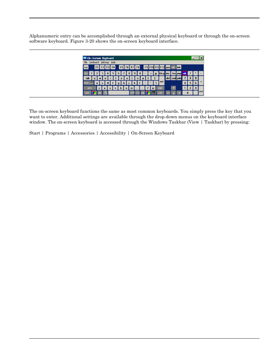Alpha-numeric entry, Alpha-numeric entry -25 | Anritsu Series MS278XB User Manual | Page 77 / 276