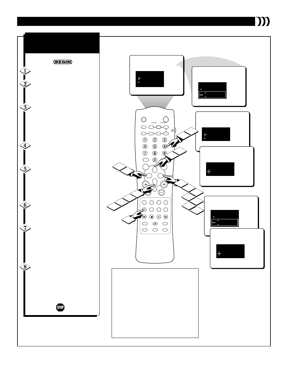 Itr m, Unning, Acros | Etting the, Acro to, Ecord, Ater | Philips MLINK User Manual | Page 23 / 28