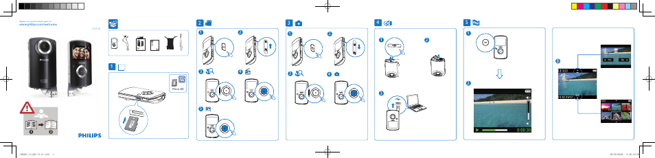 Philips CAM101BL-00 User Manual | 2 pages