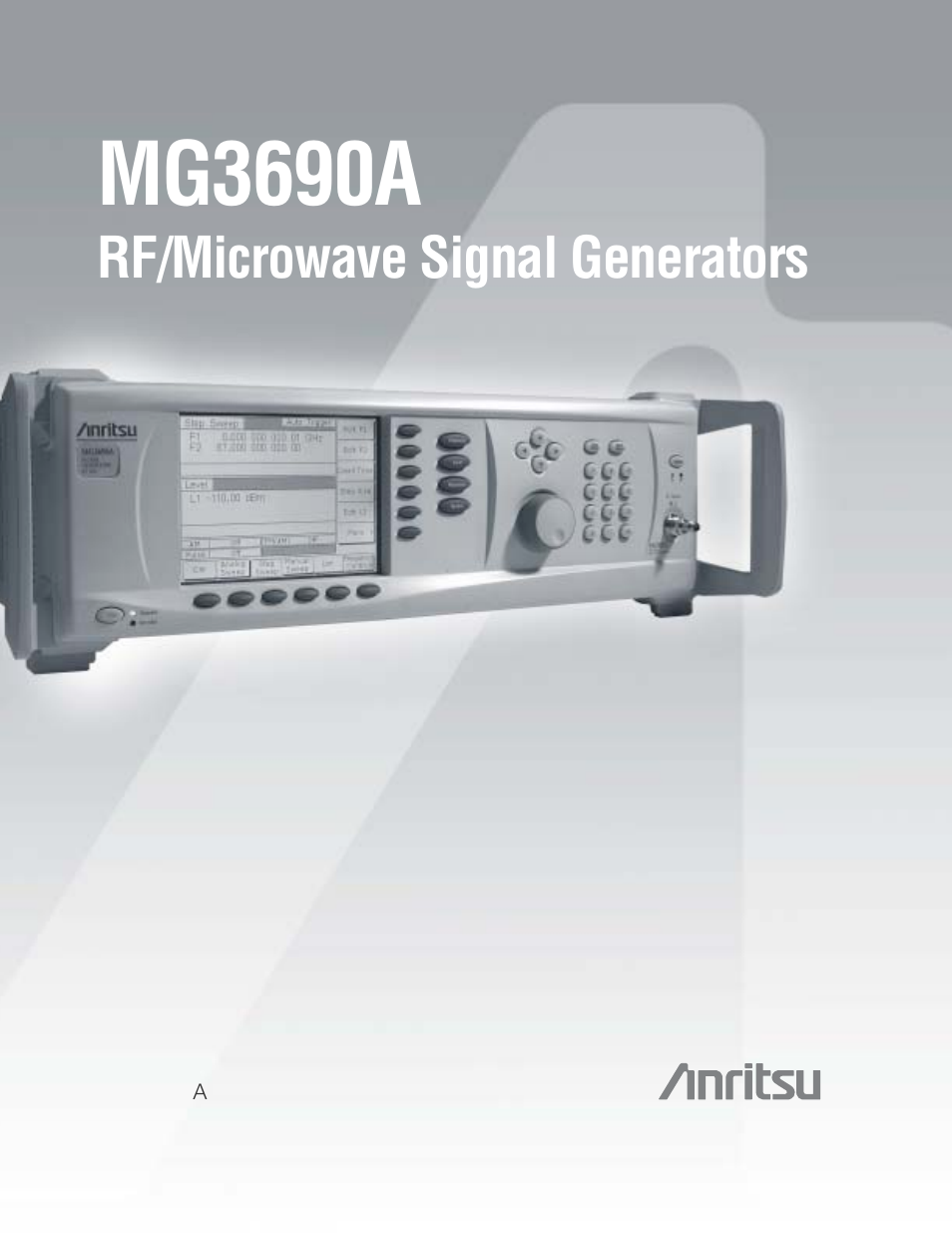 Anritsu MG3690A User Manual | 16 pages