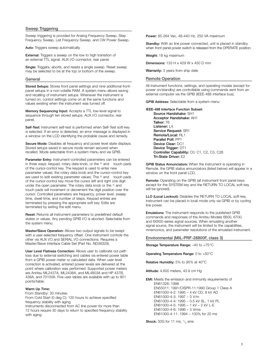 Anritsu MG3690A User Manual | Page 3 / 16