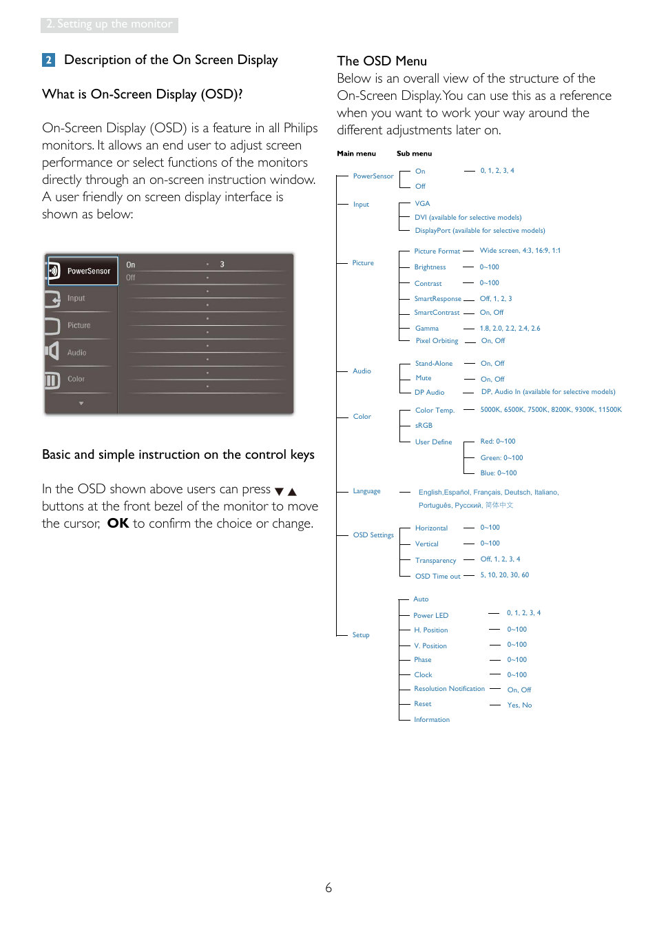 Setting up the monitor | Philips 235PQ2EB-27 User Manual | Page 8 / 51