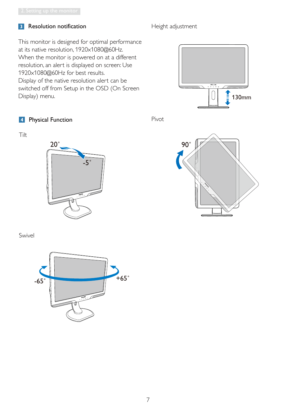 Philips 235PQ2EB-27 User Manual | Page 9 / 51