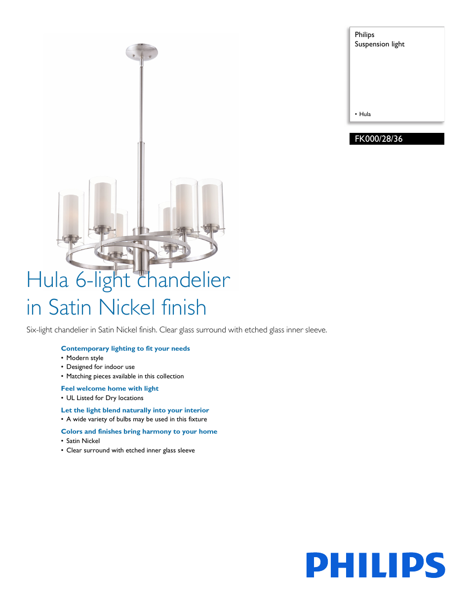 Philips FK0002836 User Manual | 2 pages