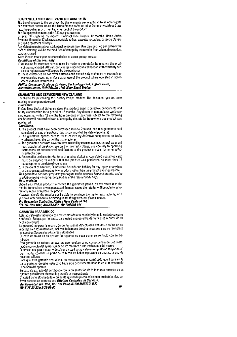 Philips AJ3600 User Manual | Page 9 / 10