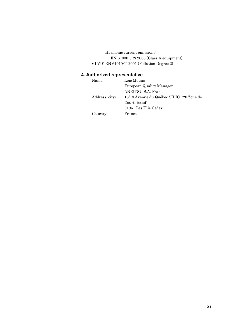 Anritsu MG3641A User Manual | Page 11 / 212