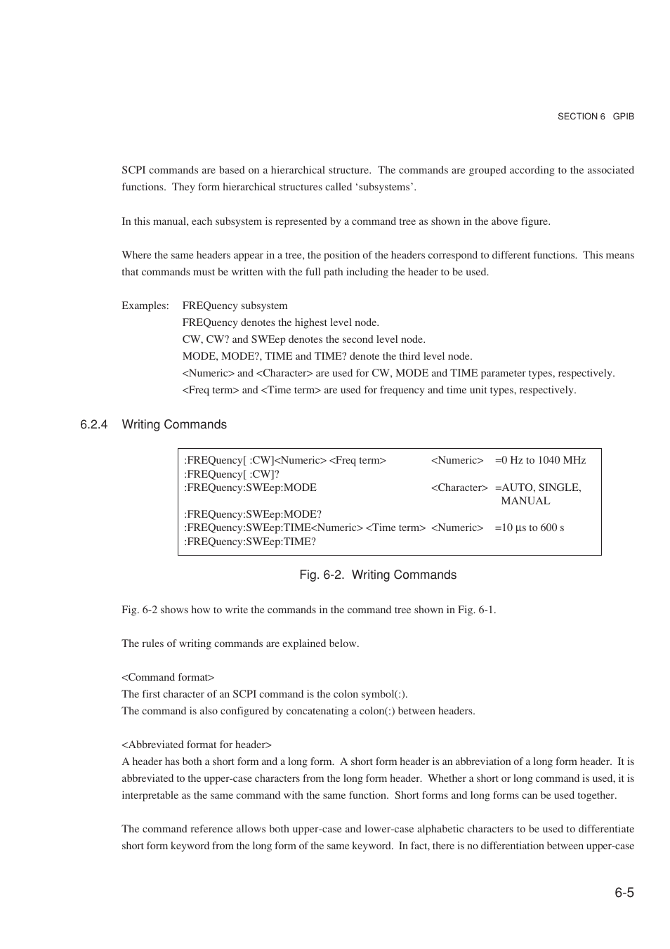 4 writing commands | Anritsu MG3641A User Manual | Page 111 / 212