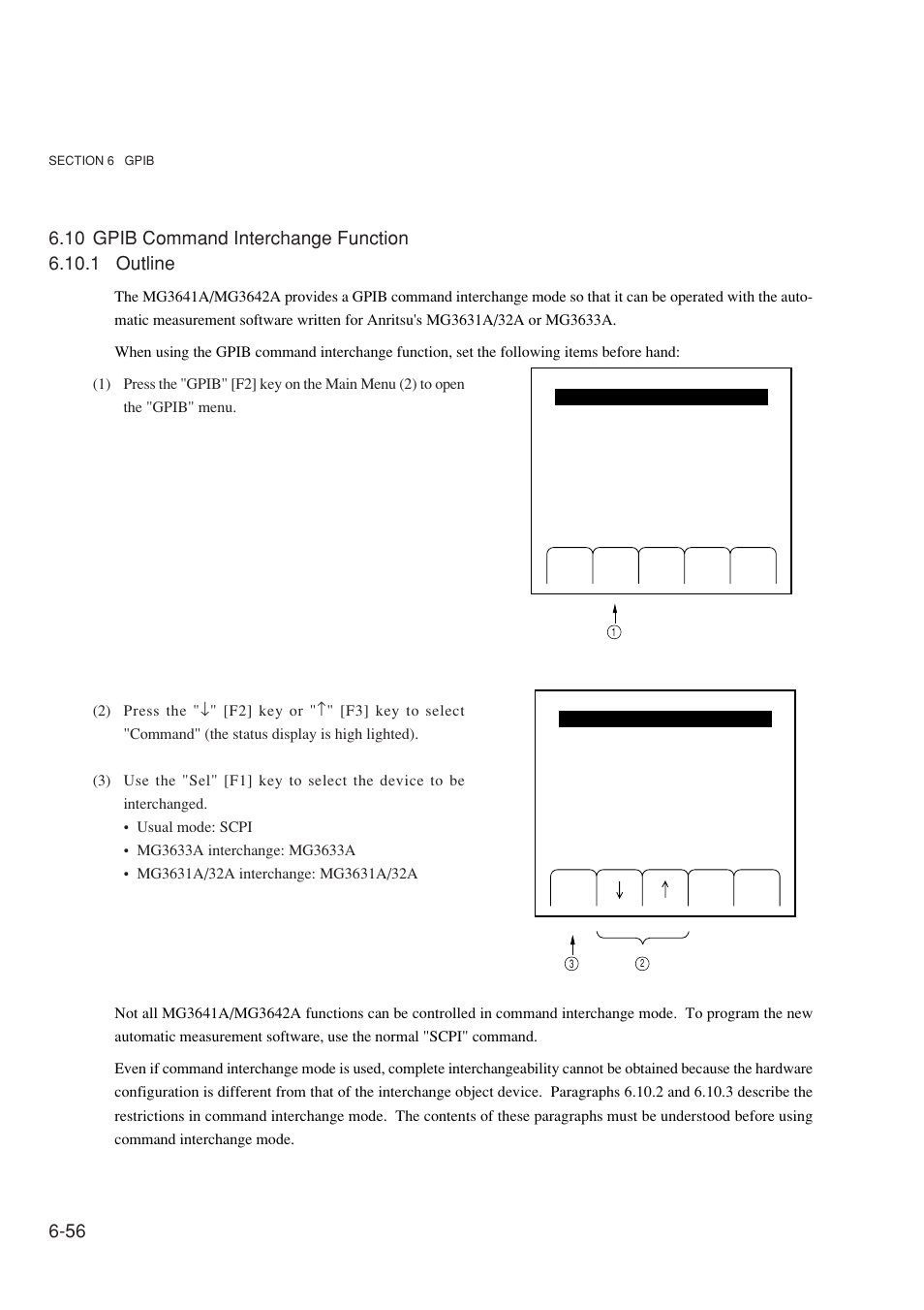 10 gpib command interchange function, 1 outline | Anritsu MG3641A User Manual | Page 162 / 212