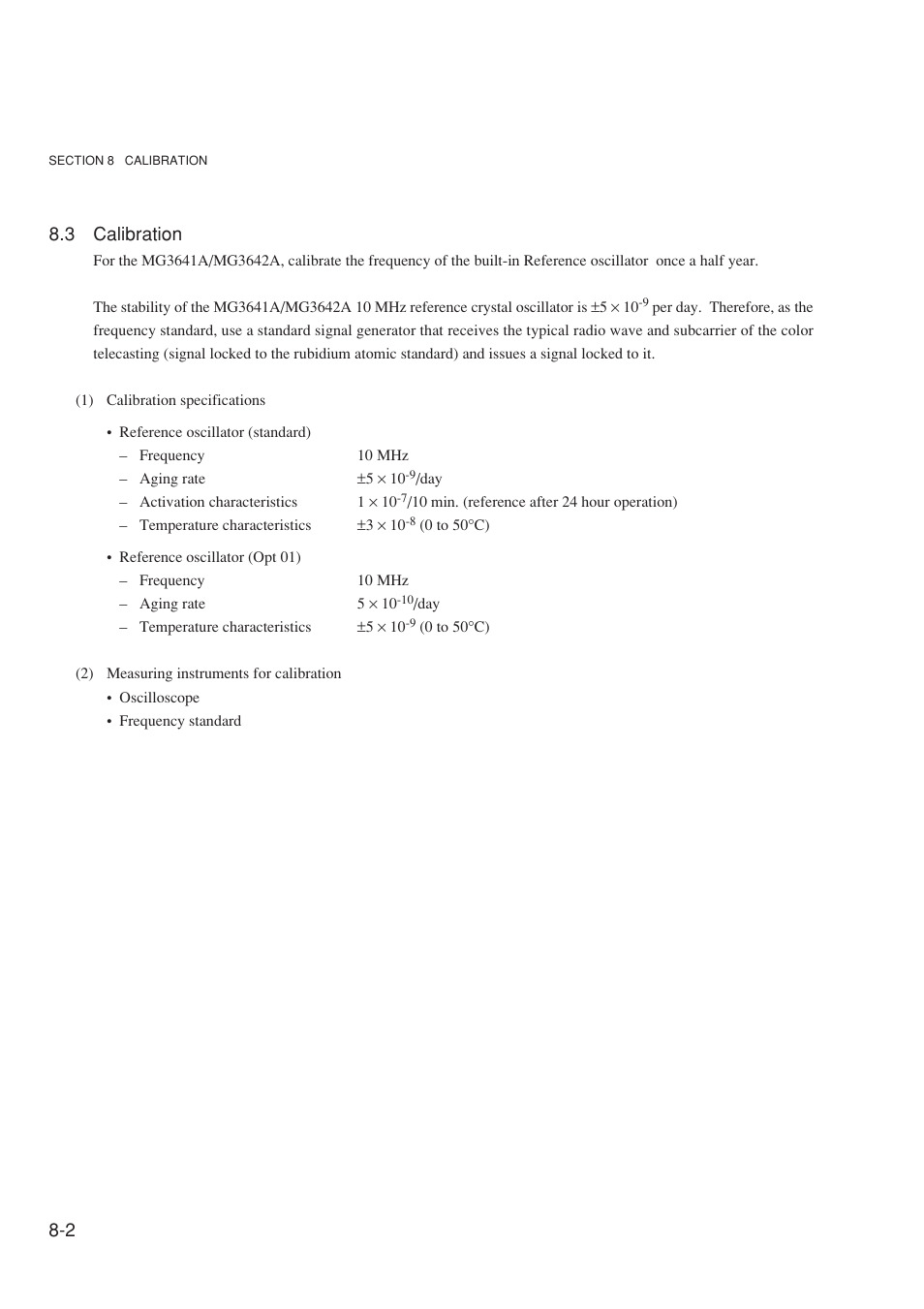 3 calibration | Anritsu MG3641A User Manual | Page 182 / 212