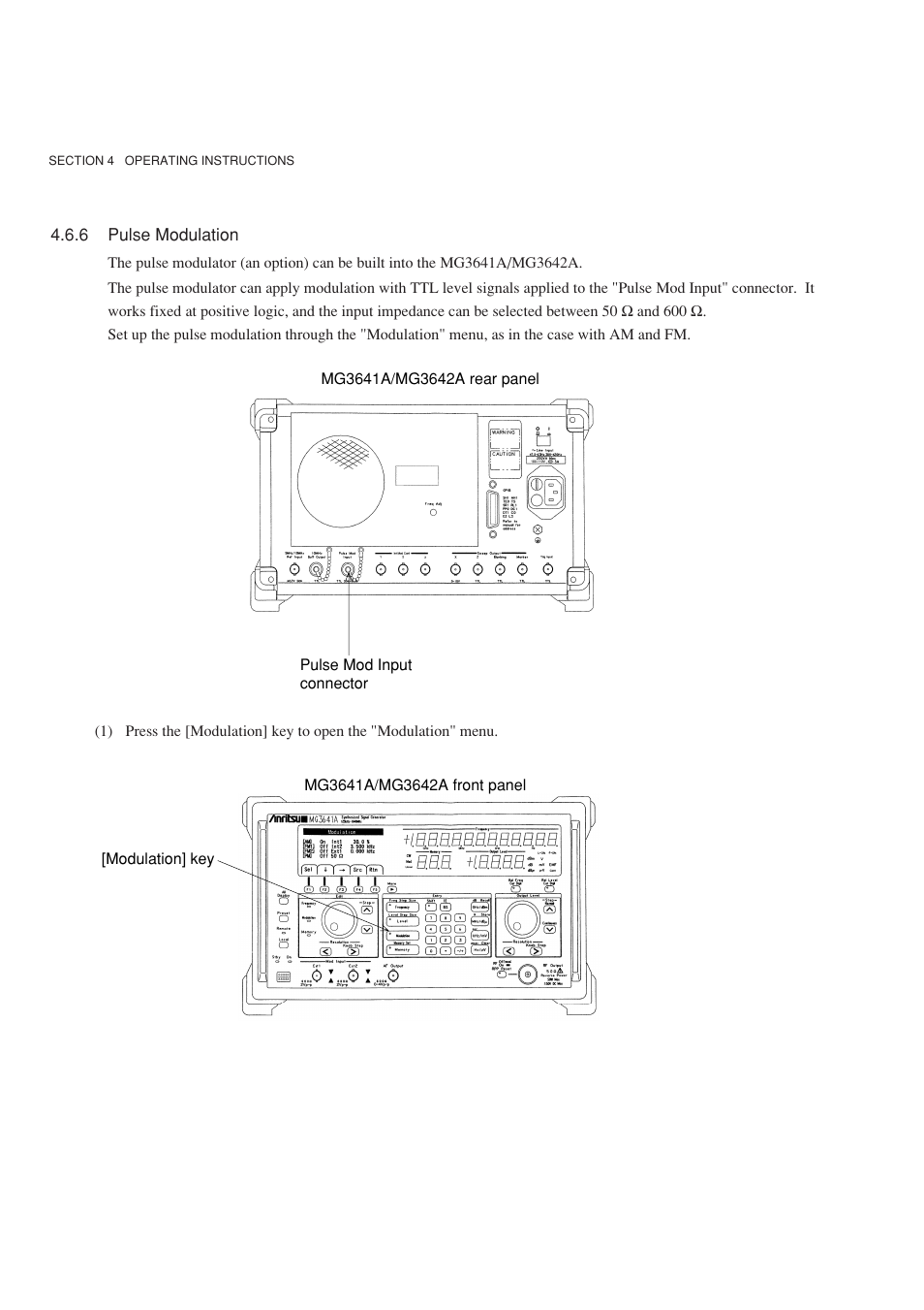 6 pulse modulation | Anritsu MG3641A User Manual | Page 62 / 212