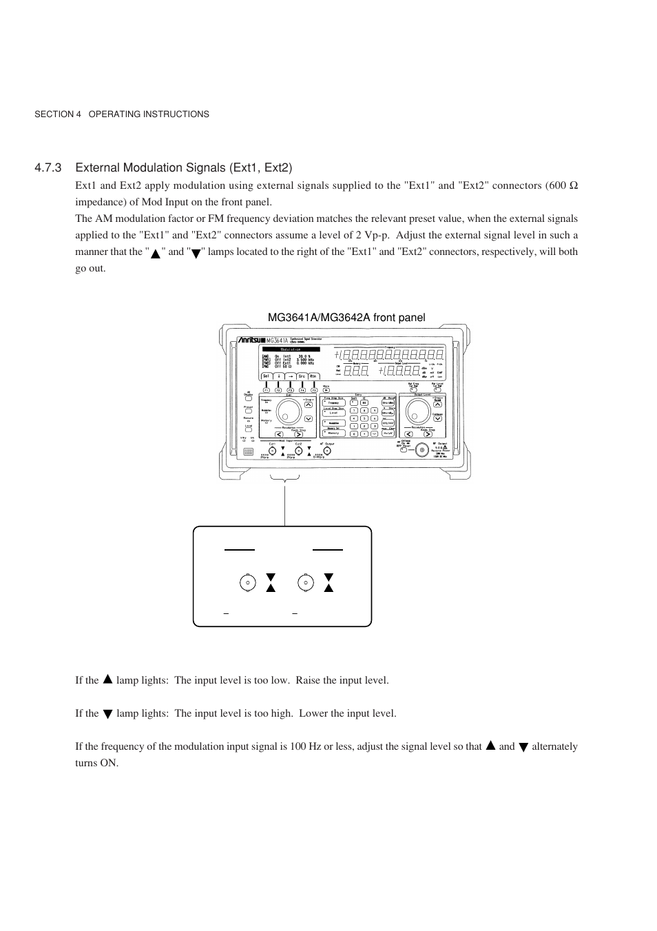 3 external modulation signals (ext1, ext2) | Anritsu MG3641A User Manual | Page 66 / 212