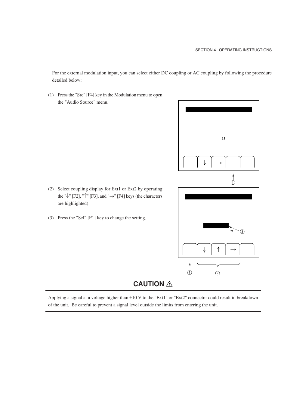 Caution | Anritsu MG3641A User Manual | Page 67 / 212