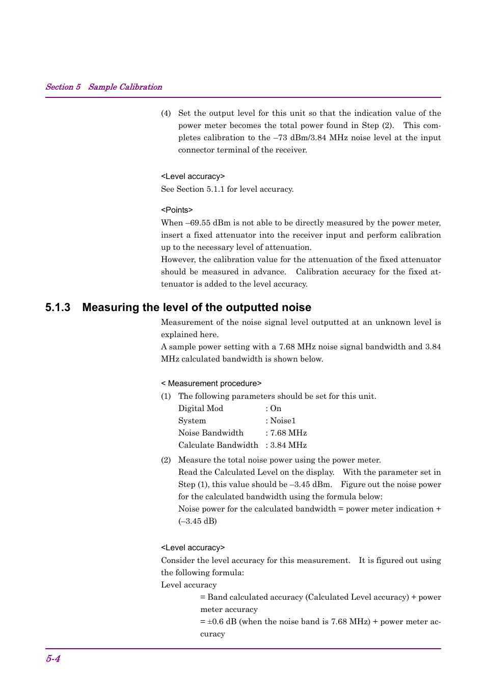 3 measuring the level of the outputted noise | Anritsu AWGN MU368060A User Manual | Page 30 / 82