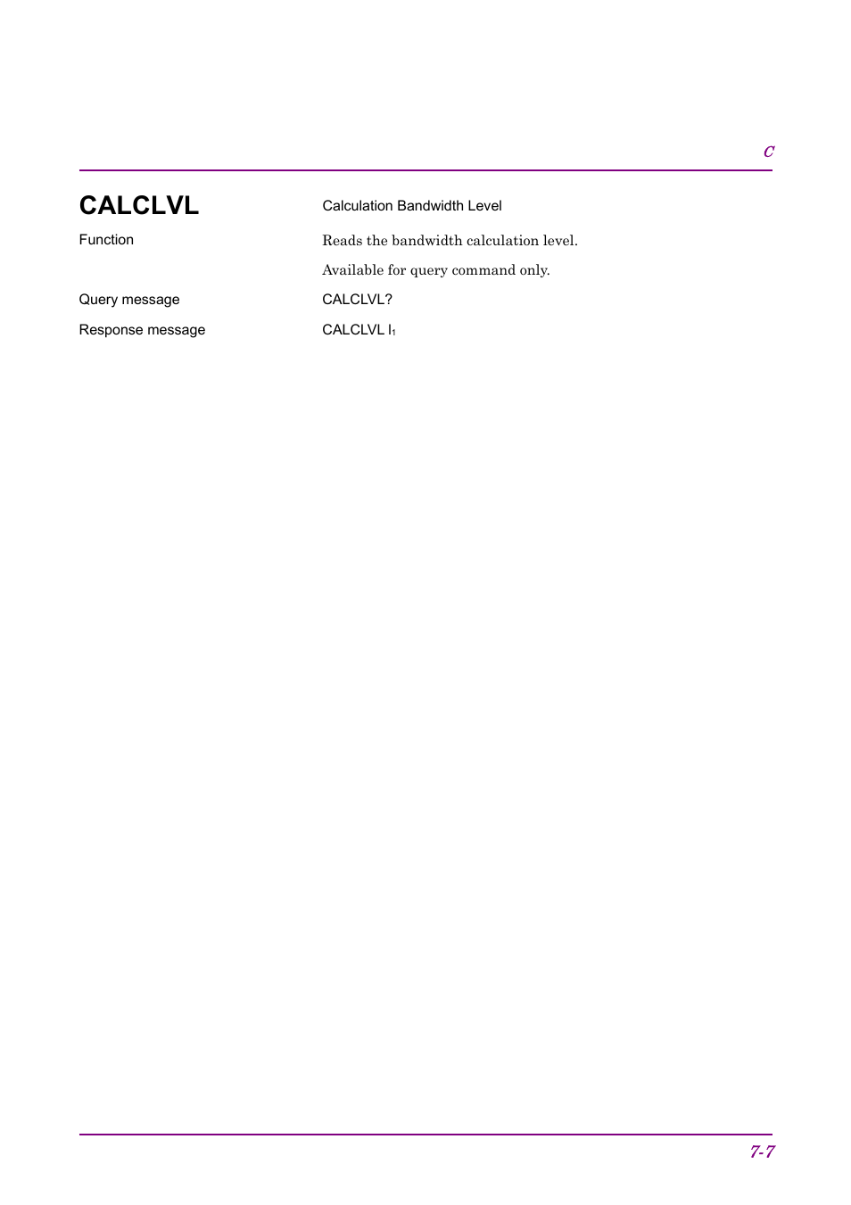 Calclvl | Anritsu AWGN MU368060A User Manual | Page 51 / 82