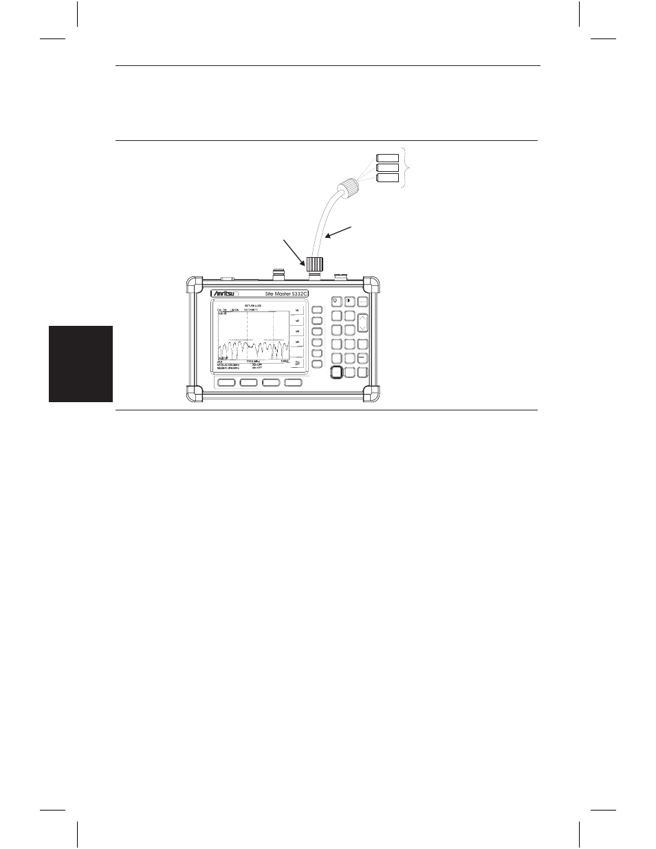 Instacal mod ule ver i fi ca tion 3-5, Manual calibration procedure, Chapter 3 getting started | Start cal, Enter, Figure 3-2. calibration setup | Anritsu S331C User Manual | Page 45 / 95